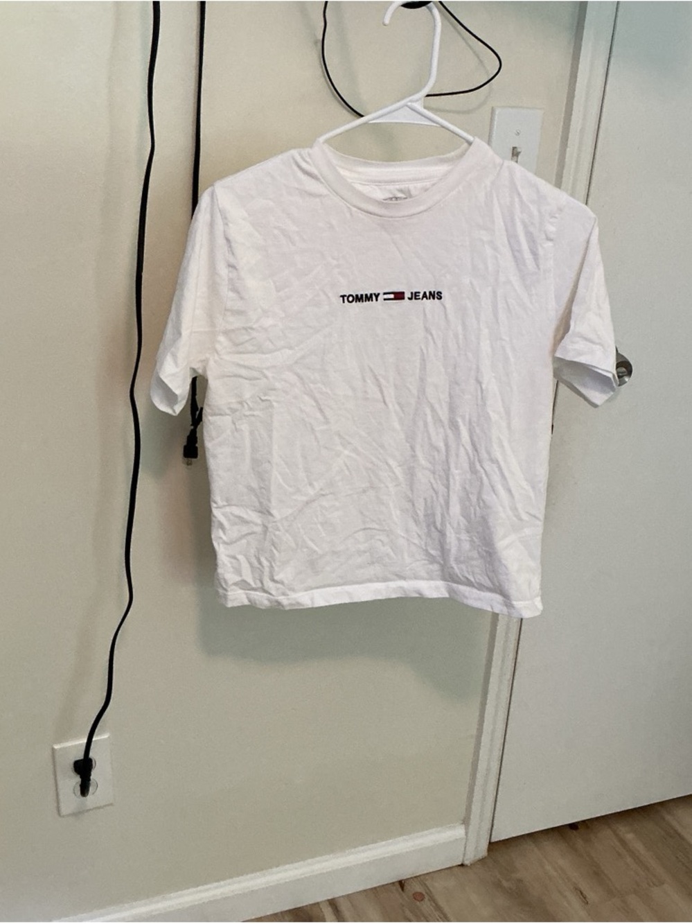 Tommy Hilfiger White Logo Short Sleeve Tee